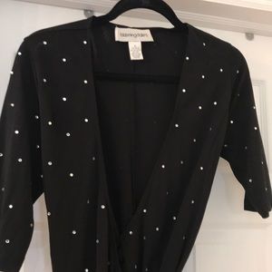 Bloomingdales Black with Crystals Dress